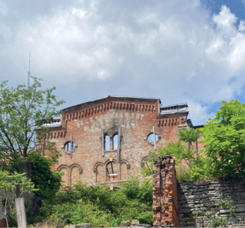 Site visit: a historic brick brewery building among trees